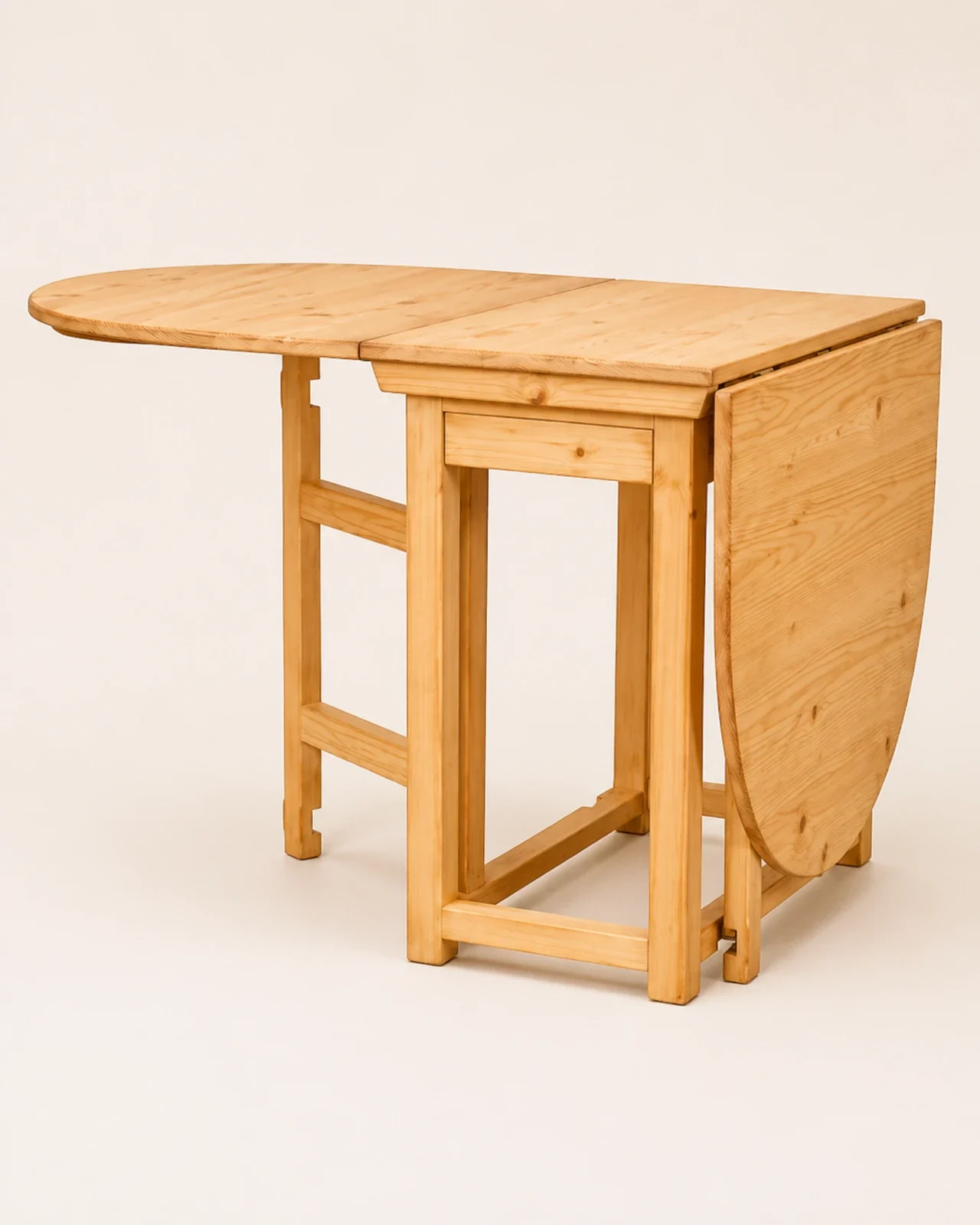 Handcrafted Accent Table Drop Leaf Dining Table by Auretz Decor for wooden home decor and living room styling