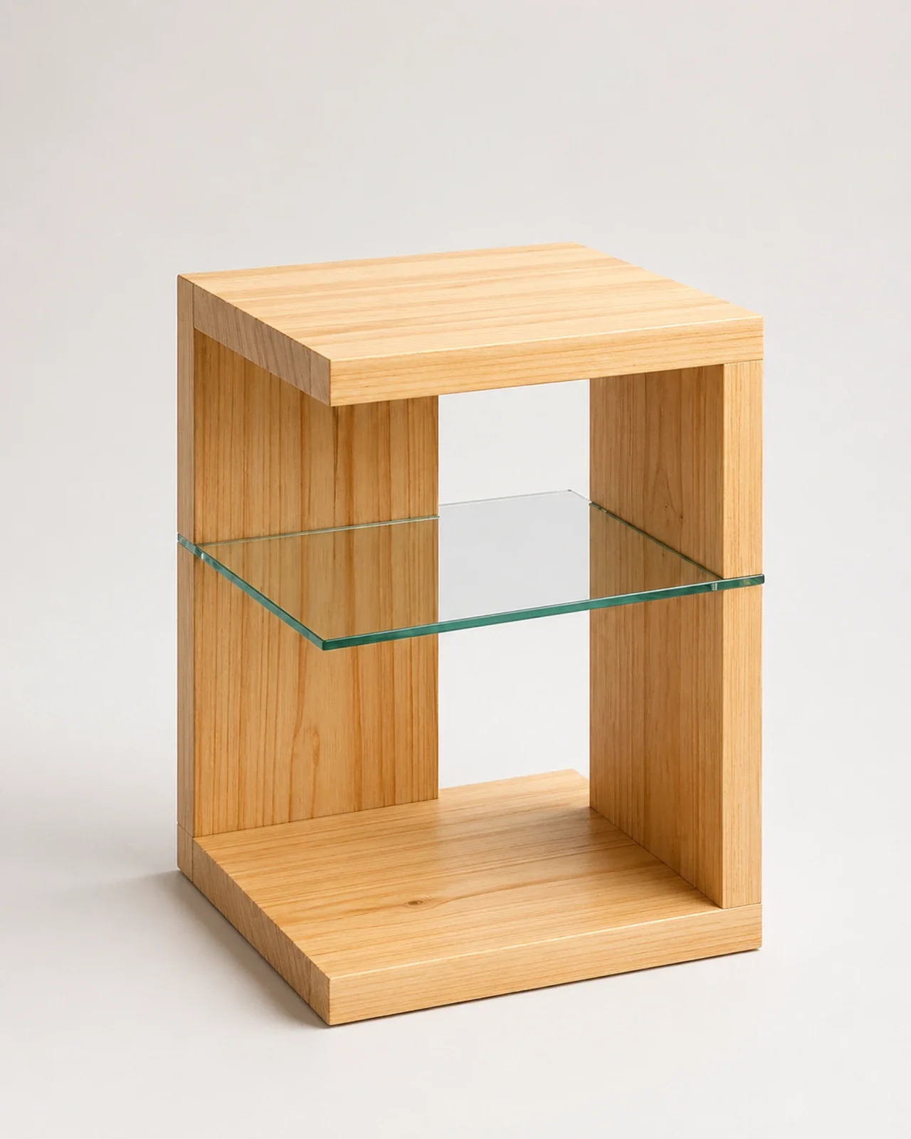 Handcrafted Accent Table Vista Side Table by Auretz Decor for wooden home decor and living room styling