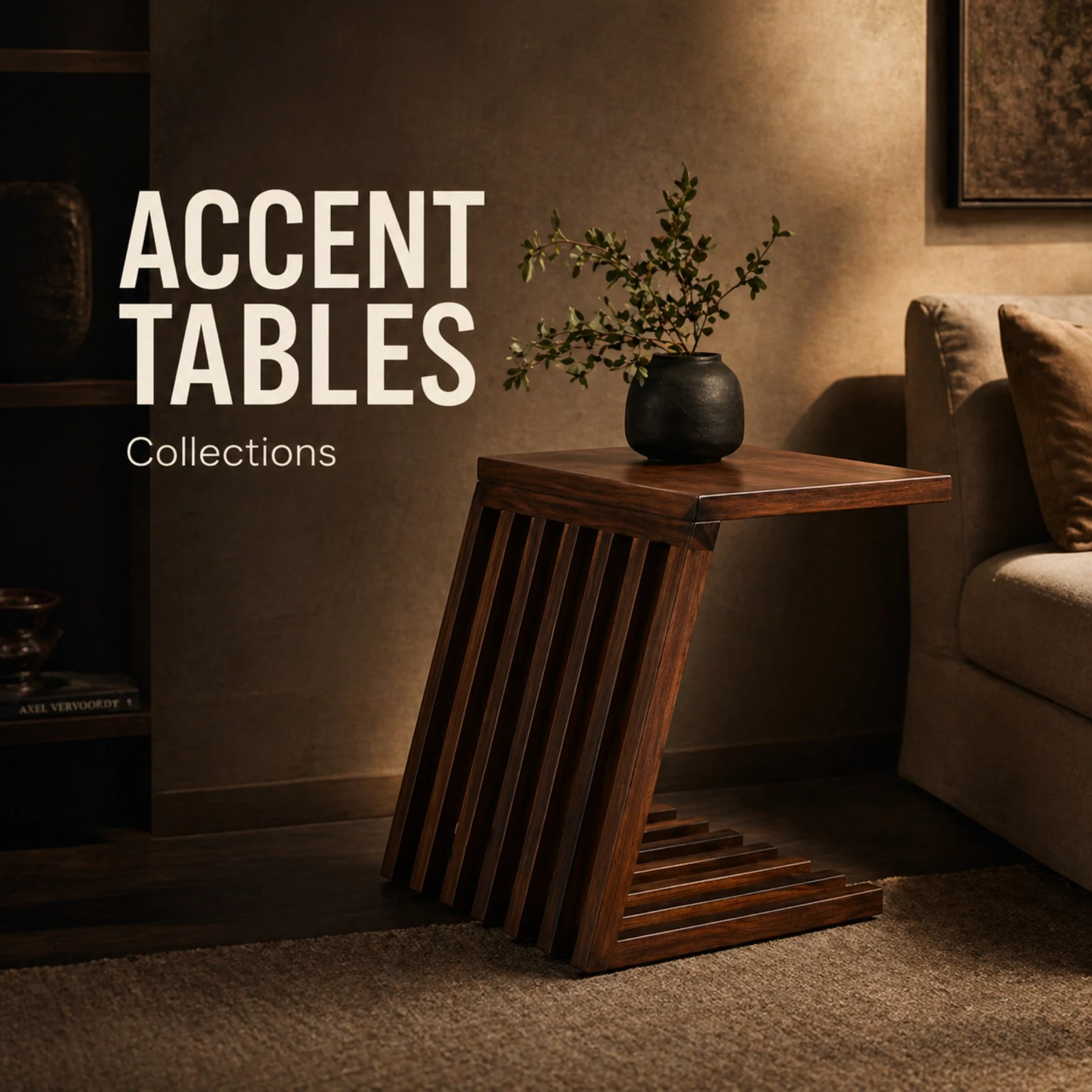 Auretz Decor Accent Tables collection of premium wooden home decor products