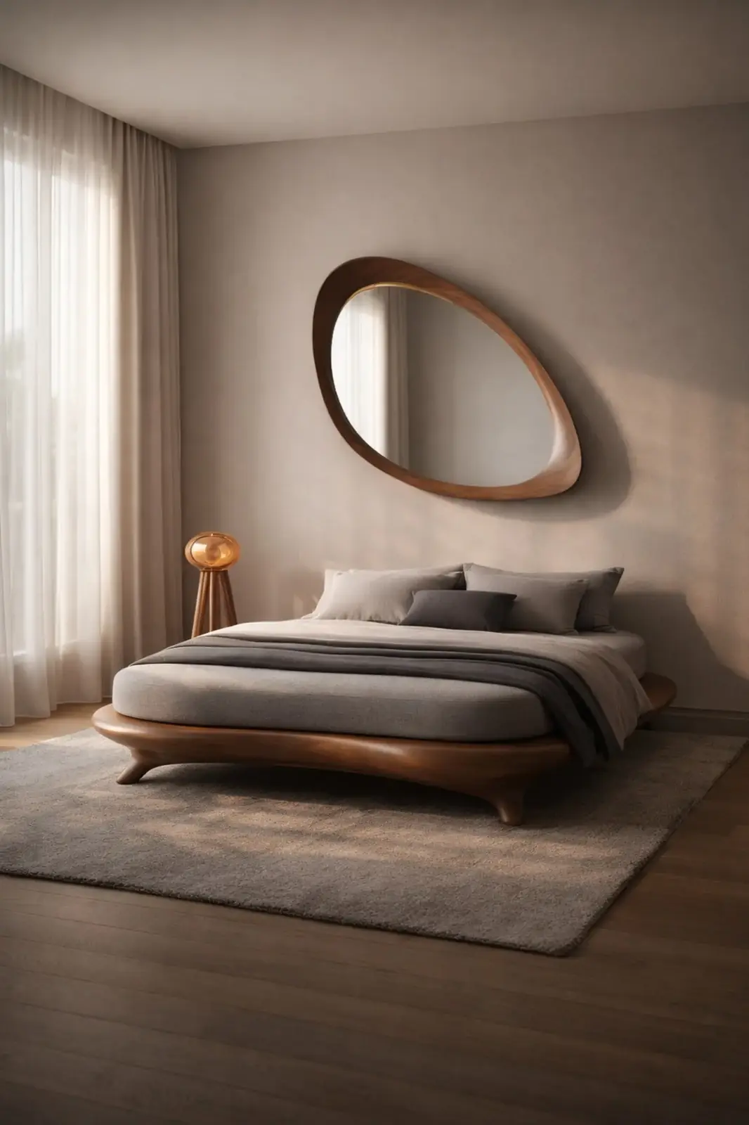 Bedroom Mirror by Auretz Decor for premium wooden wall decor and home interiors
