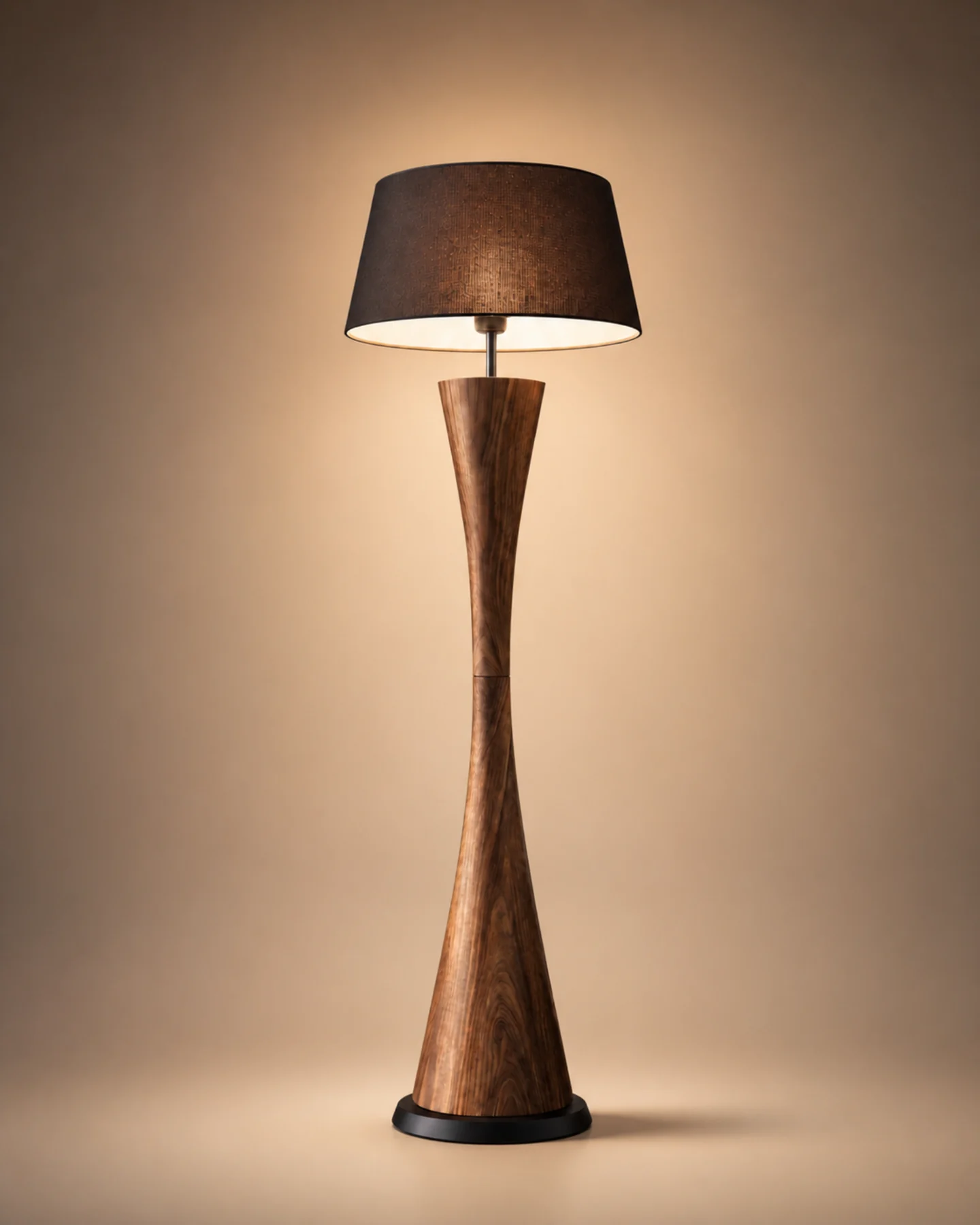 Lighting Twistwood Floor Lamp by Auretz Decor for warm wooden home lighting and interior decor