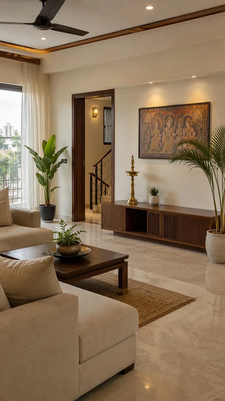 Trivandrum-inspired Kerala home interior for wooden home decor