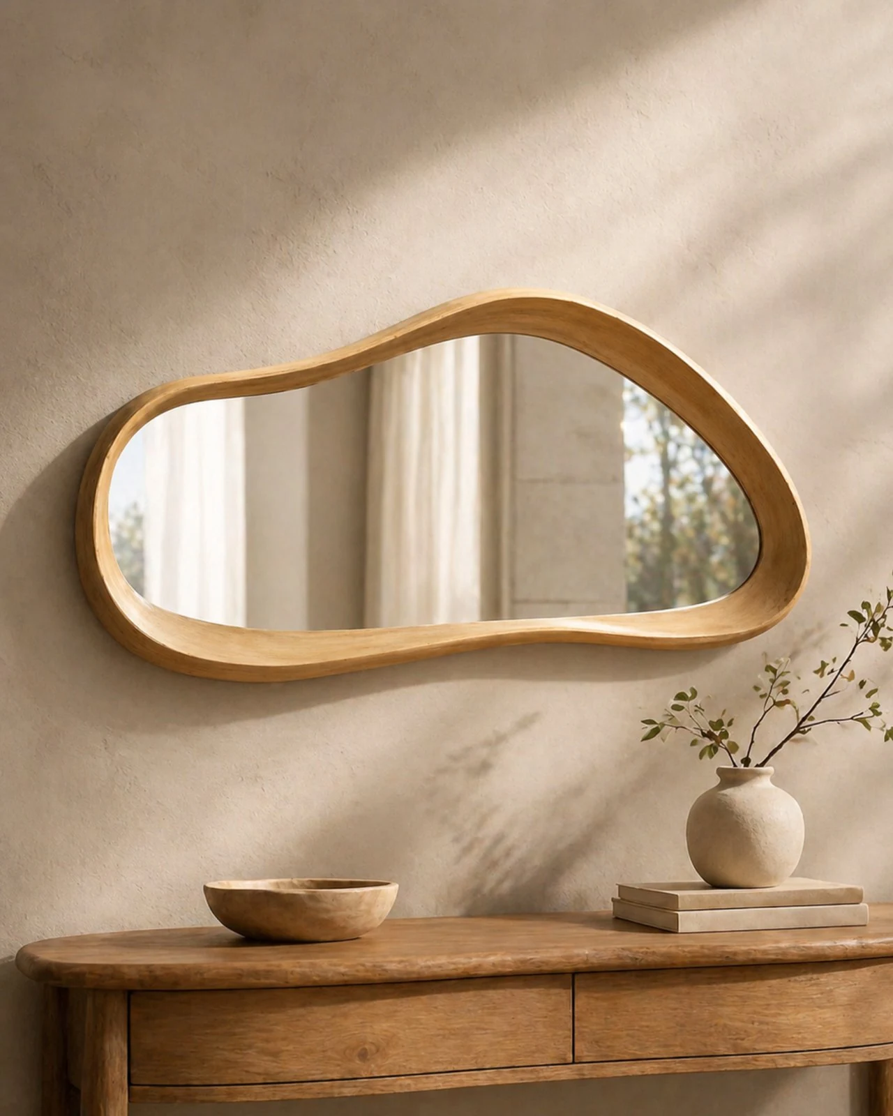 Mirror Asymmetrical Mirror by Auretz Decor for premium wooden wall decor and home interiors