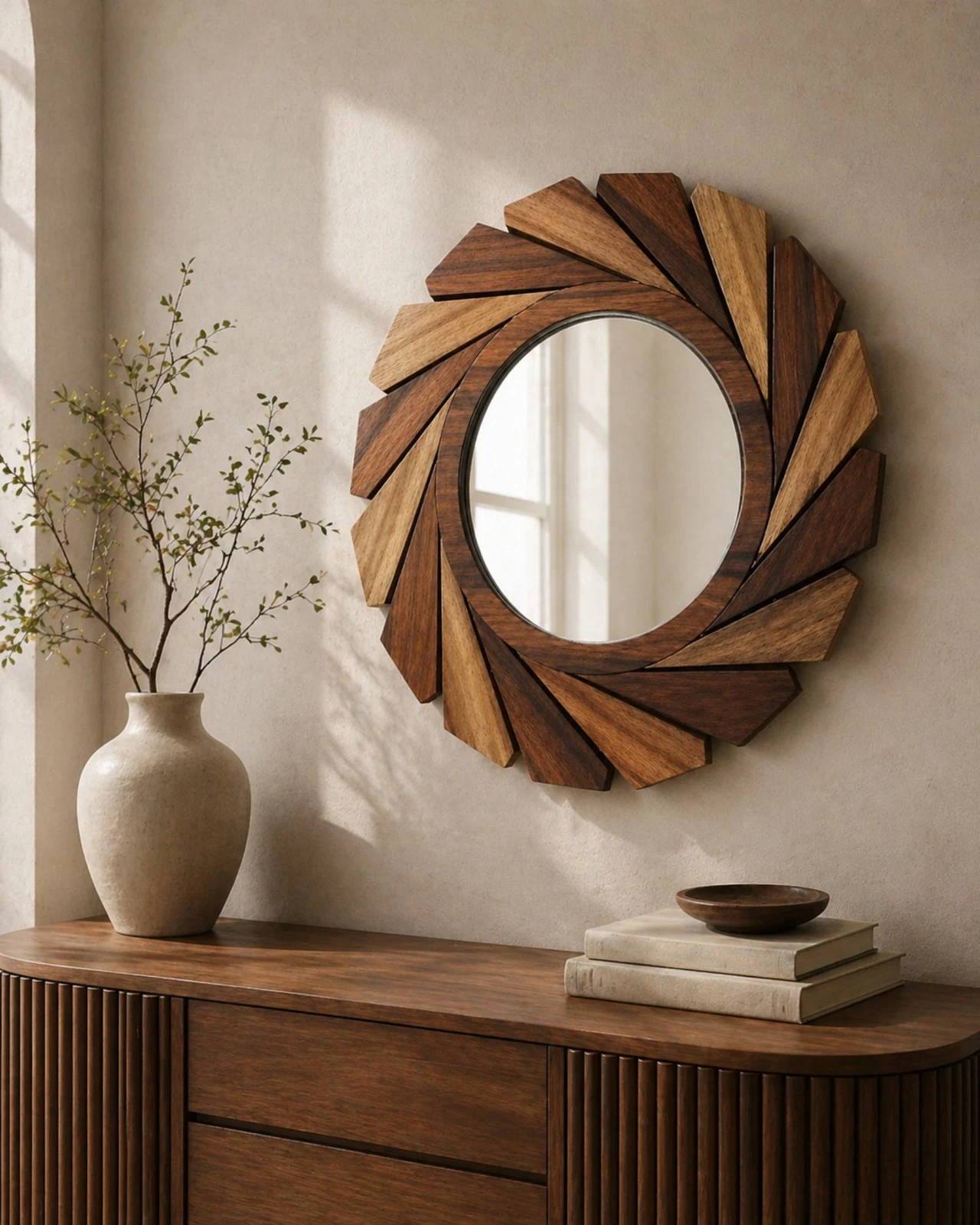 Mirror Frameed Wood Wall Mirror by Auretz Decor for premium wooden wall decor and home interiors