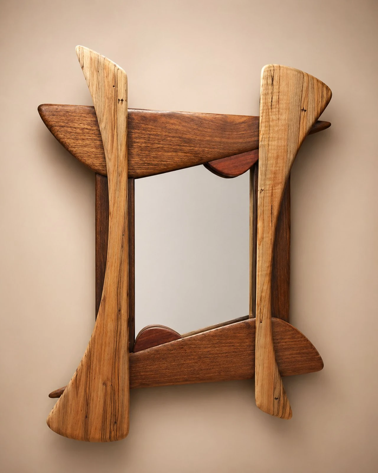 Mirror Sculptural Wall Mirror by Auretz Decor for premium wooden wall decor and home interiors