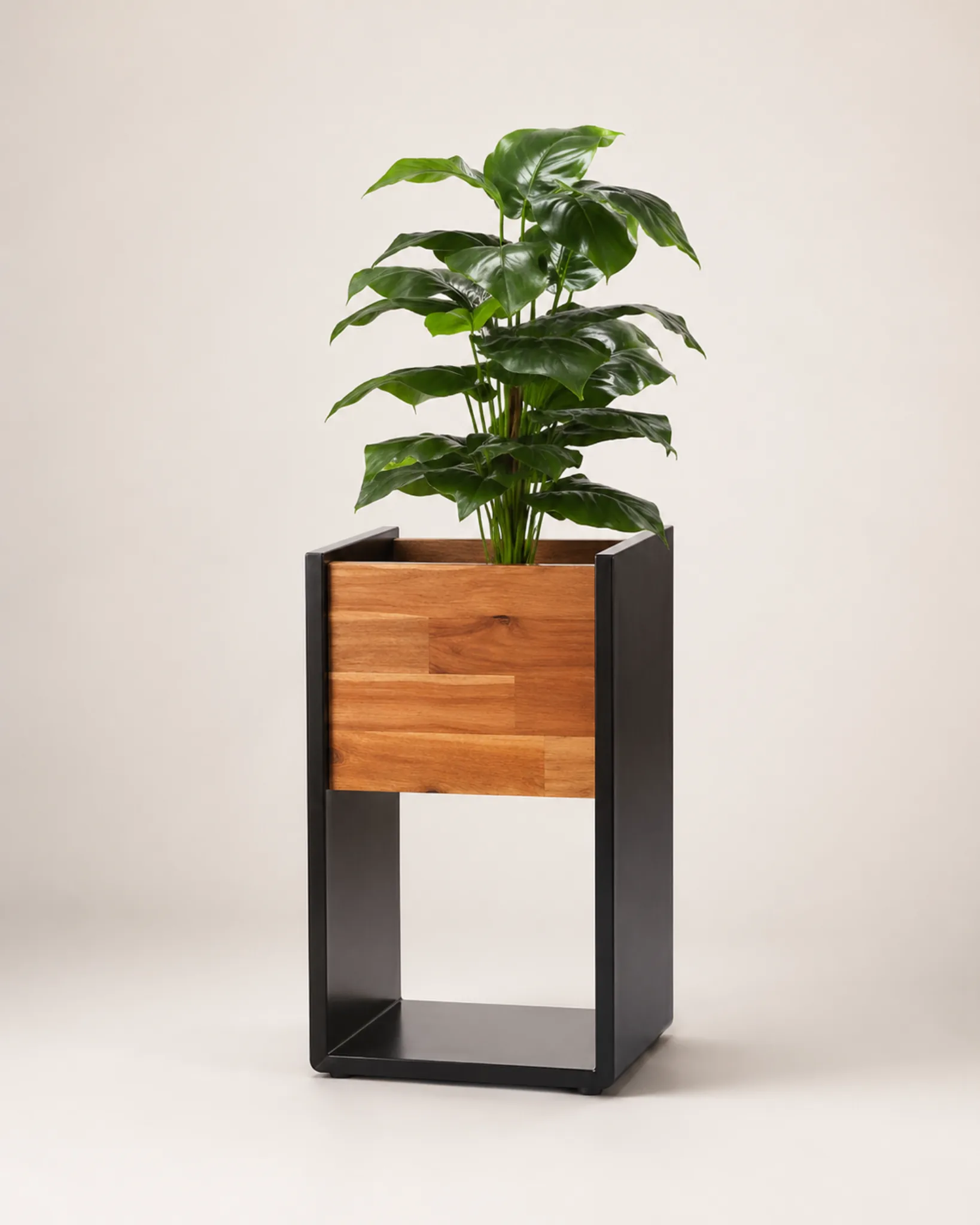 Pot Planter Wood Nordic Box Planter by Auretz Decor for indoor plants and wooden home decor