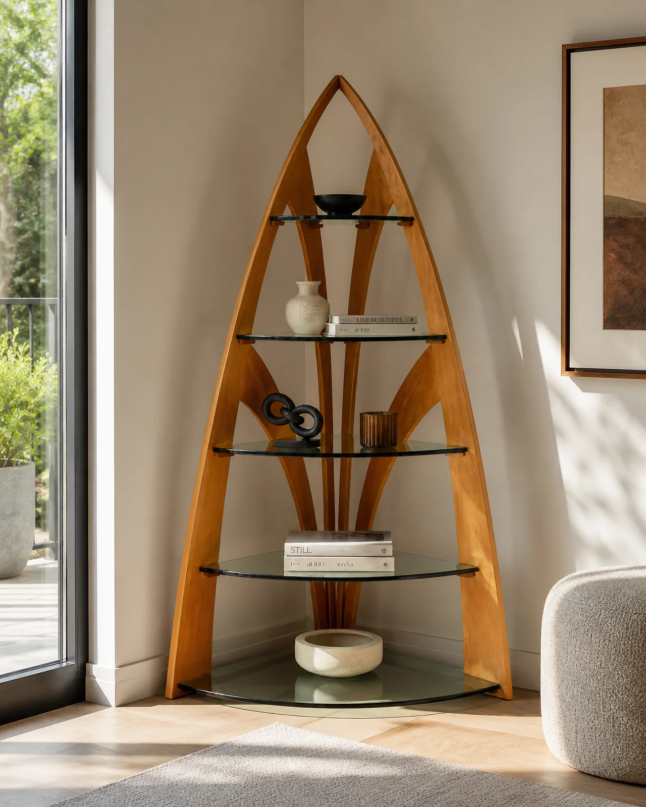 Shelf Corner Tower by Auretz Decor for wooden shelves, hanging stands, and home decor