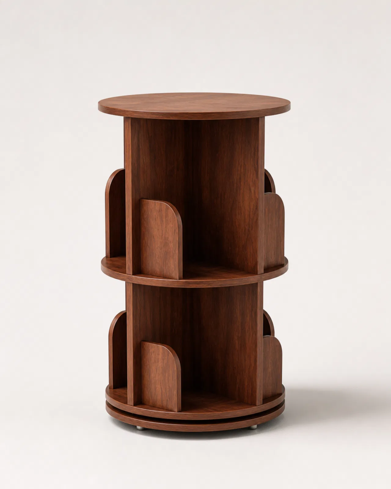 Shelf Small 360 Rotating Bookshelf by Auretz Decor for wooden shelves, hanging stands, and home decor
