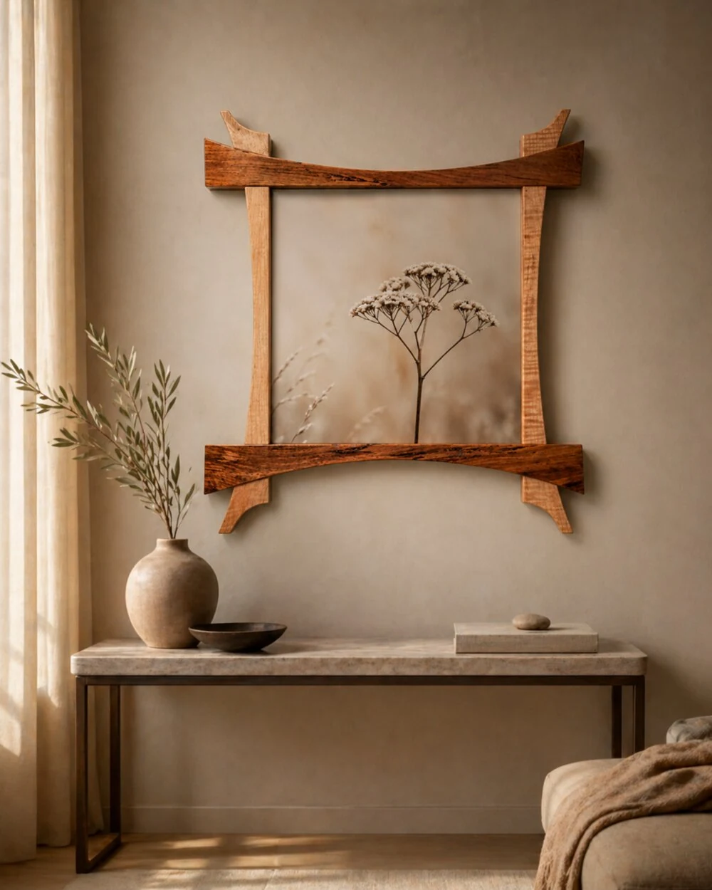 Handmade Wall Decor Arcwood Wall Frame by Auretz Decor for wooden wall decor and home interiors