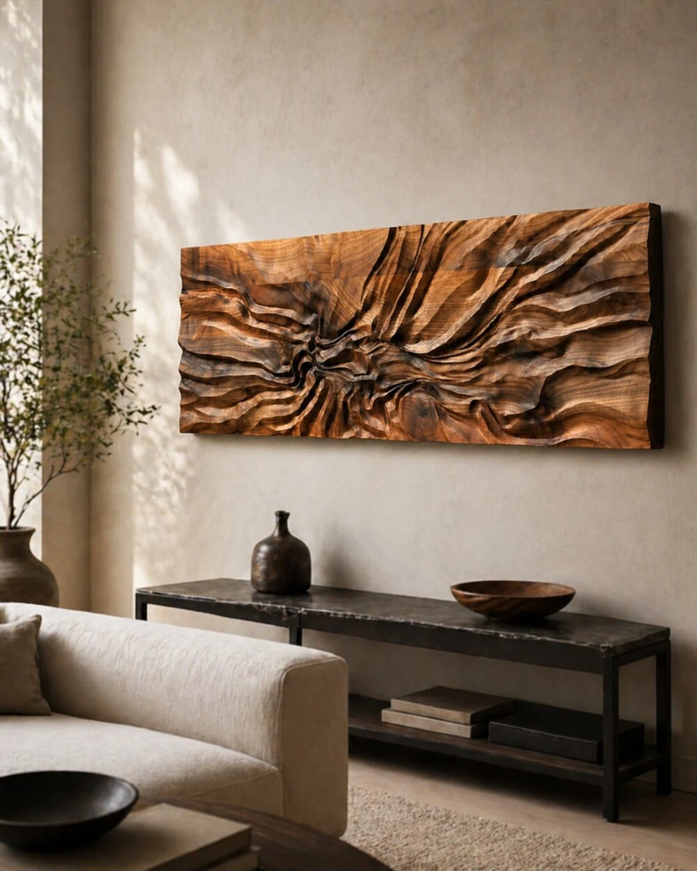 Handmade Wall Decor Hand Curved Wooden Wall Art by Auretz Decor for wooden wall decor and home interiors