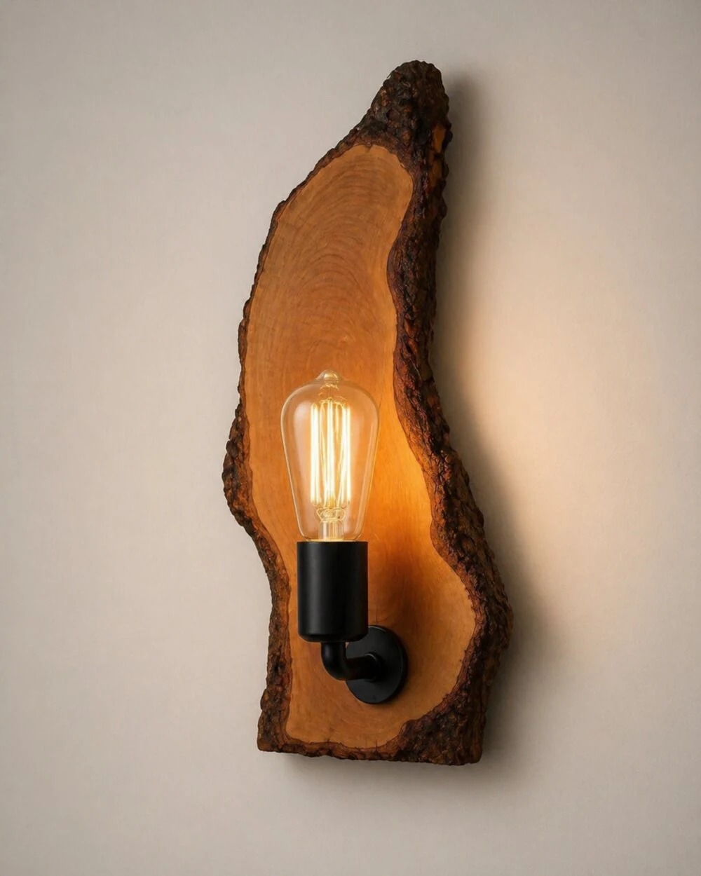 Handmade Wall Decor Wooden Ember Sconce by Auretz Decor for wooden wall decor and home interiors
